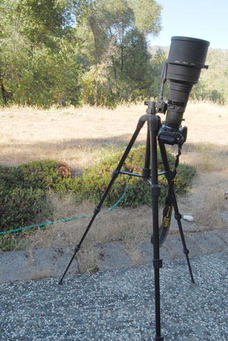 The Zenith is one of the places that can
be aimed at without a calibrated mount