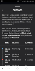 Severe Starlink Outage Jan 27 2022 @ 10:00
                      (+/-) pm
