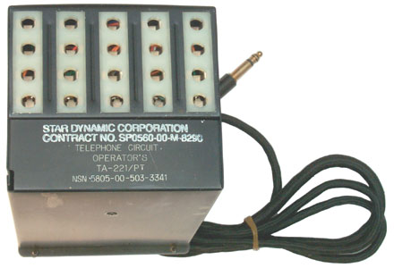 TA-221/PT
                        Operator's Pack for SB-22 Switchboard