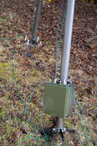 TCI 651T HF
Antenna looking East Balun and Mast