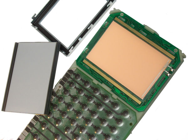 Trimble TDC1 LCD w/zebra still
                attached, open frame & EL back light on PCB