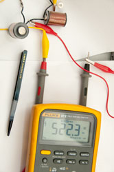 Measuring
                      Frequency of Tuning Fork with DMM