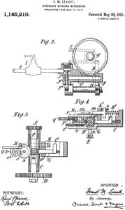 1185210 Gyroscope-spinning
                                mechanism, Frank M Leavitt, EW Bliss Co,
                                1916-05-30