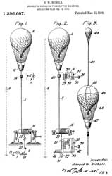 1296687 Means
                      for signaling from captive balloons, Harold W
                      Nichols, Western Electric, 1919-03-11, -