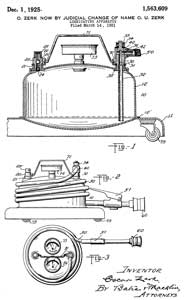 1563609 Lubricating
Device, Zerk Oscar Ulysses, Bassick Mfg, 1925-12-0