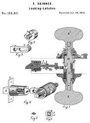 158811 Locking
                        Latches, E. Skinner, Jan 19, 1875 292/169.14;
                        292/150; 70/449