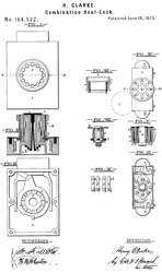 164522
                      Combination Seal-Lock, Henry Clarke, 1875-06-15