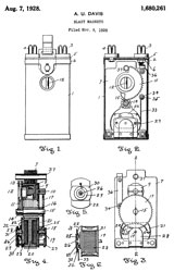 1680261 Blast
                        magneto, Davis Alfred U, Davis Instr Mfg Company
                        Inc, Aug 7, 1928, 310/75.00B -