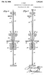 1701541
                        Construction of incandescent lamps, Ray
                        Frederick, Charles Eisler, 1929-02-12