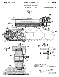 1773252 Excavating Machinery, William M. Eager
                    (Bucyrus-Erie Co.), Aug 19, 1930