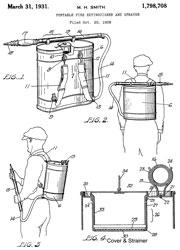 1798708
                      Portable fire extinguisher and sprayer, Smith
                      Myron H, D B Smith & Company Inc, Mar 31,
                      1931