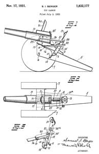 1832177 Toy
                        cannon, Samuel L Berger, 1931-11-17