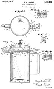 1959102 Fluid
discharge device, George D Hummel, 1934-05-15