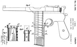 1980874
                              Quick-firing pistol, Nickl Josef, Mauser
                              Werke,1934-11-13, - Selective fire Broom
                              Handle