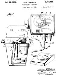 2048439
                              Photographic apparatus, Sherman M
                              Fairchild, 1936-07-21, - intervalometer