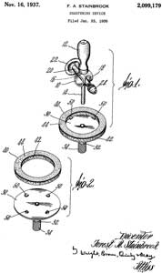 2099179 Sharpening
                  device, Forest A Stainbrook,1937-11-16