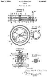 2108263 Compass, L Abee-Lund Johan Henrik, Abee
                    Lund As, 1938-02-15, - user adjustments for
                    declination and dip