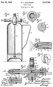 2137786 Spray
oiler, Harold L Schlosser, Lectrolite Corp,
1938-11-22