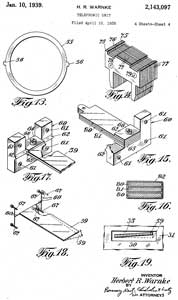2143097
                              Telephonic unit, Herbert R Warnke, Control
                              Instrument Co,1939-01-10