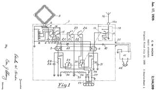 2144309
                          Radio apparatus, Hicks Charles William, Bendix
                          Radio, App: 1935-07-12
