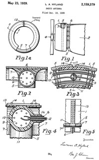 2159379 Radio
                  antenna, Hyland Lawrence A, Bendix Radio Corp, May 23,
                  1939