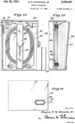 2250387 Radio
                      apparatus, Jr Eugene F Mcdonald,1941-07-22