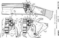 2259397 Firing-pin selector device for firearms,
                  Wilfred I Smith, Savage Arms, 1941-10-14, - Savage
                  .22/.410, Model 24