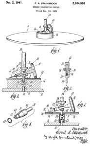 2264598 Needle
                  sharpening device, Forest A Stainbrook, 1941-12-02, -