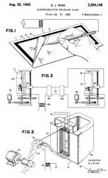 2294146
                      Electrosensitive recording blank, Raleigh J Wise,
                      Western Union,App: 1939-01-27, Pub: 1942-08-25