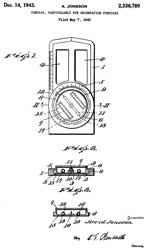 2336789 Compass, particularly for orientation
                    purposes, Jonsson Arvid, 1943-12-14