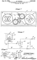 2351008
                              Method of and means for neutralizing
                              inductive disturbances in magnetic
                              reproducers, Camras Marvin,
                              App:1942-11-18, W.W.II, Pub: 1944-06-13