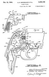 2360168
                              Flare pistol, Glen R Severance, Frederick
                              K Comiskey, Hilten E Jones, Eureka Vacuum
                              Cleaner Co, Oct 10, 1944, 42/46, 42/1.15 -
                              AN/M8 Flare Pistol