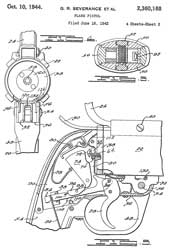 2360168
                              Flare pistol, Glen R Severance, Frederick
                              K Comiskey, Hilten E Jones, Eureka Vacuum
                              Cleaner Co, Oct 10, 1944, 42/46, 42/1.15 -
                              AN/M8 Flare Pistol