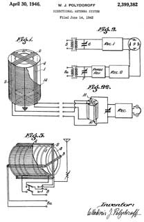 2399382 Directional
                  antenna system, Wladimir J Polydoroff, 1946-04-30