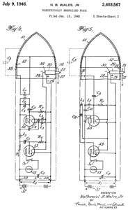 403567
                              Electrically energized fuse, Jr Nathaniel
                              B Wales, Filed: 1942-01-13 (W.W.II) Pub:
                              1946-07-09