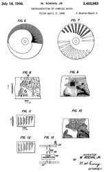 2403983
                              Representation of complex waves, Jr Walter
                              Koenig, Bell Labs, App:1945-04-03