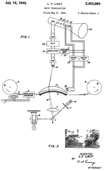 2403986 Wave
                      translation, Lester Y Lacy, Bell Labs, App:
                      1944-05-08, Pub: 1946-07-16