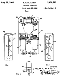 2406583
                      Portable apparatus, Ralph C Blauvelt, Zenith
                      Electronics, App: 1943-04-12, W.W.II, Pub:
                      1946-08-27, - A2A hearing aid