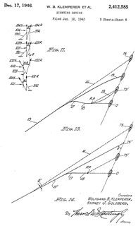 2412585
                              Sighting Device, Wolfgang B Klemperer,
                              Sydney J Goldberg, Douglas Aircraft Co
                              Inc, 1946-12-17