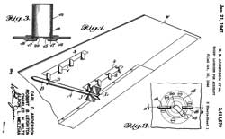 2414579 Rocket launcher for aircraft, Carl D
                  Anderson, Robert B Leighton, Charles H Wilts, Aldon L
                  Melzian, Navy, App: 1944-10-20, W.W. II, Pub:
                  1947-01-21