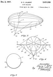 2431938 Kite
                      balloon, Domina C Jalbert, App: 1944-04-15,
                      W.W.II, Pub: 1947-12-02, - Kytoon