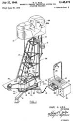 2445673
                      Magnetic compass indicating system for aviation
                      trainers, Karl A Kail, Link Aviation, App:
                      1943-07-30, W.W.II, Pub: 1948-07-20
