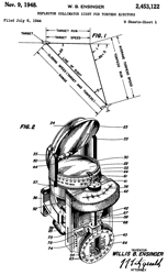 2453122
                      Reflector collimator sight for torpedo ejectors,
                      Willis B Ensinger, Navy, App: 1944-07-06