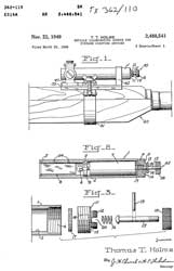 2488541 Reticle
                    illuminating source for firearm sighting devices,
                    Thomas T Holme, App: 1946-03-22, W.W. II, Pub:
                    1949-11-22, - Armson Oculled Eye Gunsight (OEG)
                    black field of view & illuminated reticle