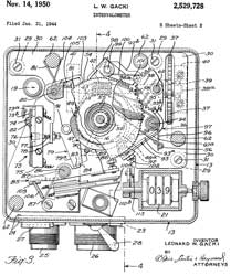 2529728
                              Intervalometer, Leonard W Gacki, Fairchild
                              Camera and Instrument Corp, App:
                              1944-01-31, Pub: 1950-11-14, - B-3