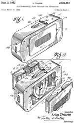 2609457
                        Electromagnetic sound recorder and reproducer,
                        Thurm Leon, 1952-09-02