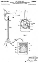 2648980
                      Apparatus for measuring and recording the
                      direction and velocity of wind, Louvan E Wood,
                      Vernon D Hauck, Bendix Aviation, 1953-08-18