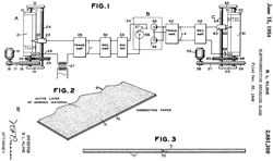 2681309
                      Electrosensitive recording blank, Bernard L Kline,
                      Western Union, 1954-06-15
