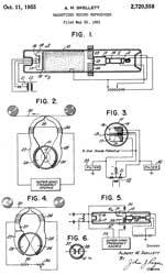 2720558
                      Magnetized record reproducer, Albert M Skellett,
                      National Union Electric Corp, 1955-10-11