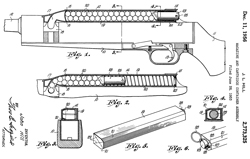 2773325
                      Magazine and cartridge container assembly, John L
                      Hill, 1956-12-1